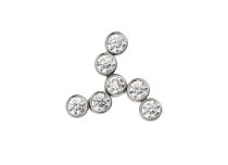 Accessoire interne Titane 0.9 mm motif trinité strass | iTC