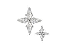Accessoire interne Titane 0.9 motif etoile strass blanc | iTC