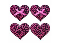 Stickers Cache T&eacute;ton L&eacute;opard en forme de Coeur 2 paires | Itc